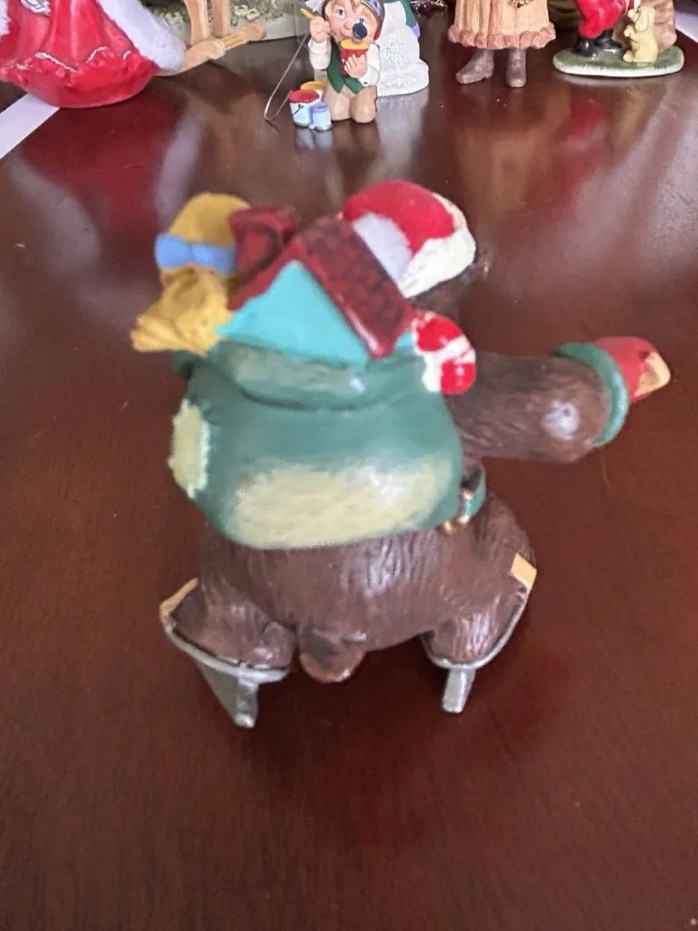 Bear Hallmark Ornament Playing Hockey Ice Hockey 2005 VINTAGE